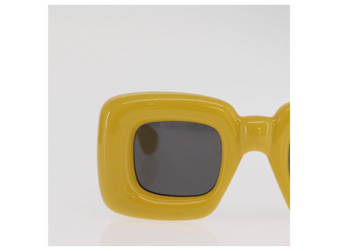 Gafas de sol LOEWE de plástico Amarillo Auth 149902M - vista 4