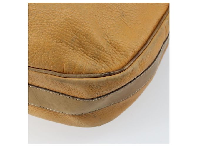 LOEWE Borsa a Spalla Anagram Pelle Beige Oro Auth 166705 D'oro - vista 16