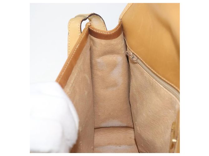 Gucci Borsa a Spalla Micro GG Supreme PVC Beige Oro 001 104 0551 Auth BA10075 D'oro - vista 20