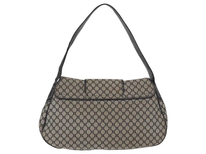 Céline CELINE Macadam Canvas Handtasche Beige Silber Auth ep13183 - Ansicht 2