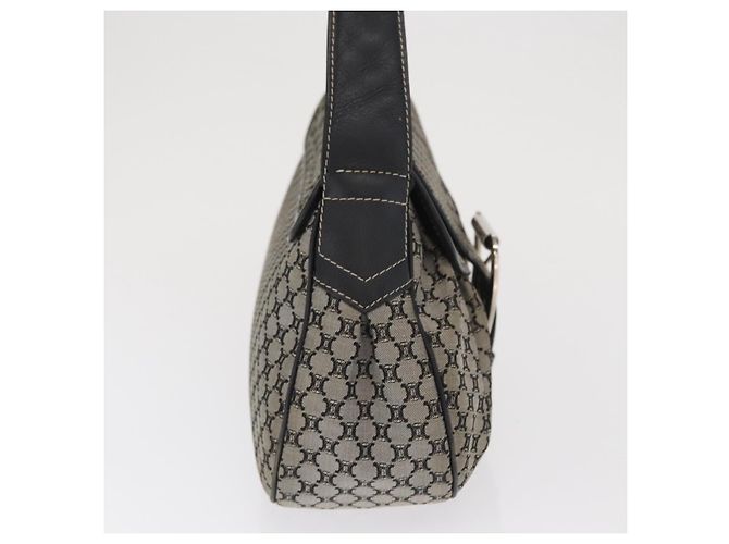 Céline CELINE Macadam Canvas Handtasche Beige Silber Auth ep13183 - Ansicht 4