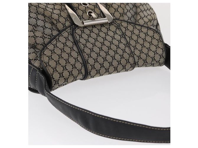 Céline CELINE Macadam Canvas Handtasche Beige Silber Auth ep13183 - Ansicht 6