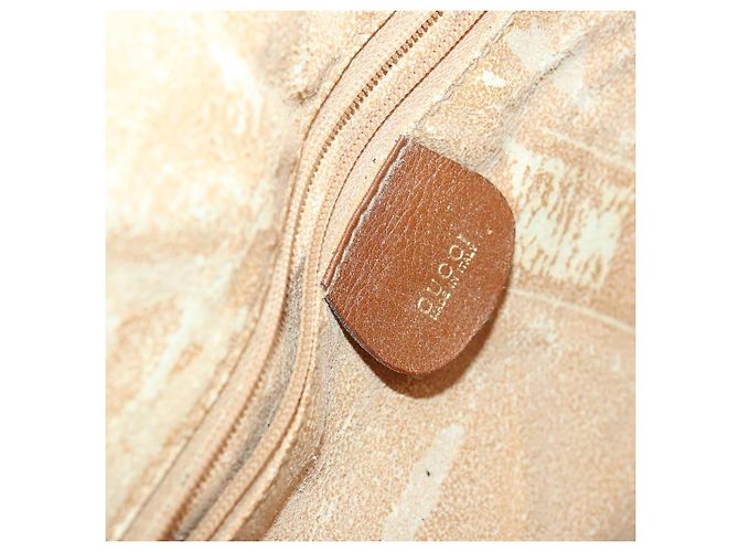 Borsa a Spalla in Pelle Gucci Bamboo 2way Marrone Oro 001 1781 1577 Auth th6578 D'oro - vista 21