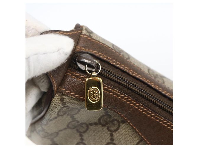 Bolso Sherry Line GG Supreme Web de GUCCI en PVC beige y dorado 89 02 018 Auth 170267 - vista 10