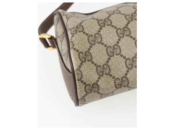 Bolso Sherry Line GG Supreme Web de GUCCI en PVC beige y dorado 89 02 018 Auth 170267 - vista 14