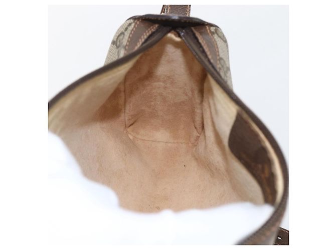 Bolso Sherry Line GG Supreme Web de GUCCI en PVC beige y dorado 89 02 018 Auth 170267 - vista 19