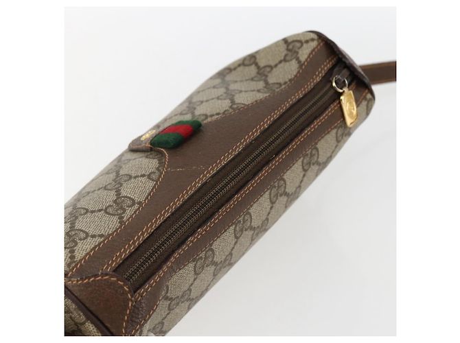 Bolso Sherry Line GG Supreme Web de GUCCI en PVC beige y dorado 89 02 018 Auth 170267 - vista 6