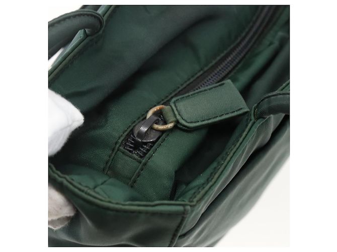 Prada Tote Tasche aus Nylon Grün Authentisch 170398 - Ansicht 9