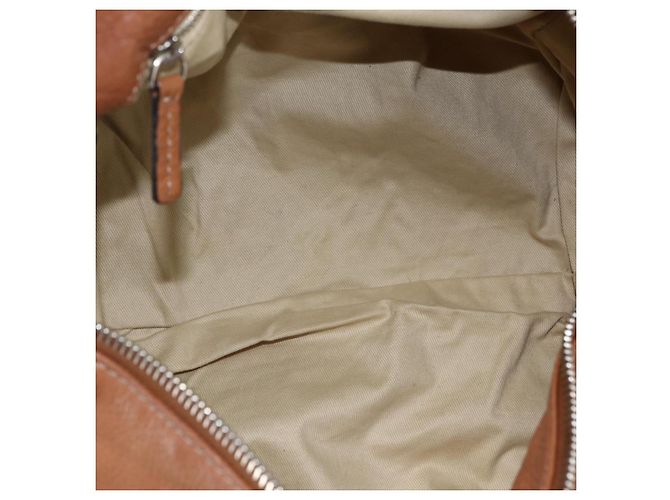 Chloé Borsa a mano Chloe Paddington in pelle marrone oro argento Auth BA9967V D'oro - vista 11