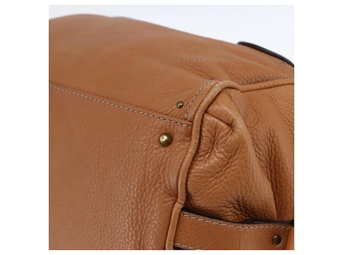 Chloé Borsa a mano Chloe Paddington in pelle marrone oro argento Auth BA9967V D'oro - vista 15