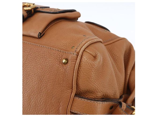 Chloé Borsa a mano Chloe Paddington in pelle marrone oro argento Auth BA9967V D'oro - vista 9