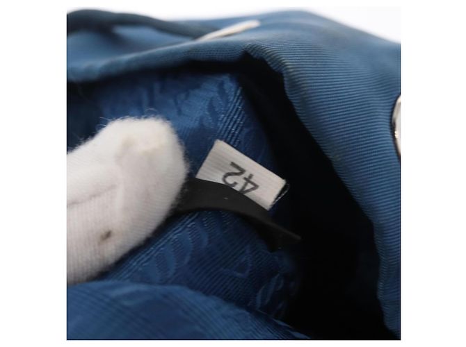 PRADA Tasche aus Nylon hellblau Silber authentisch 170492 - Ansicht 12
