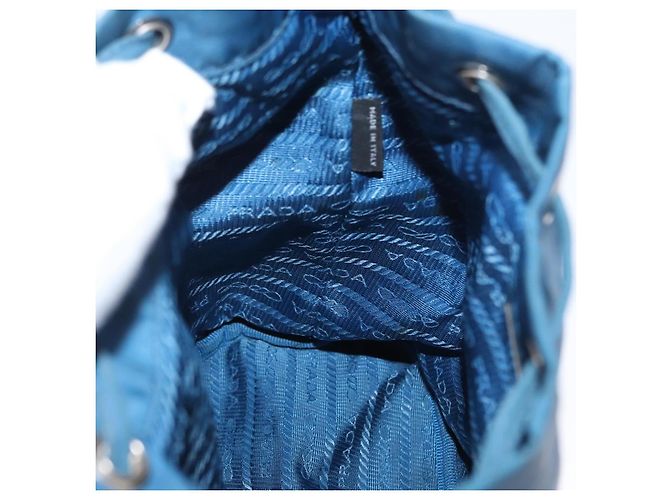 PRADA Tasche aus Nylon hellblau Silber authentisch 170492 - Ansicht 20