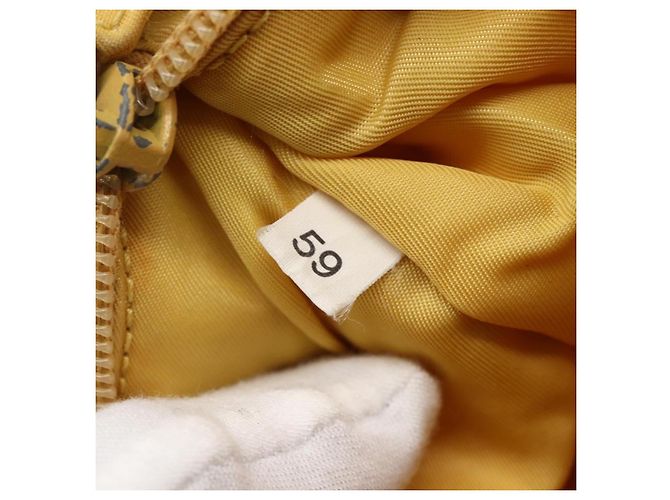 Pochette in nylon PRADA gialla Auth 169603 Giallo - vista 12