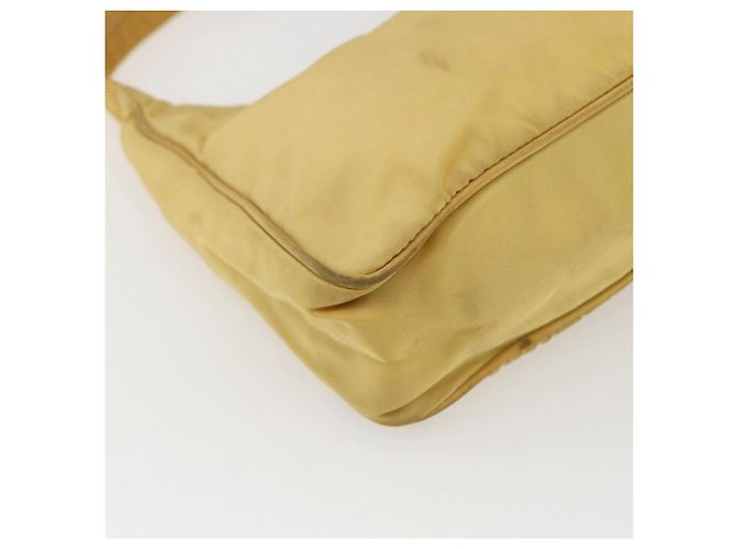 Pochette in nylon PRADA gialla Auth 169603 Giallo - vista 16
