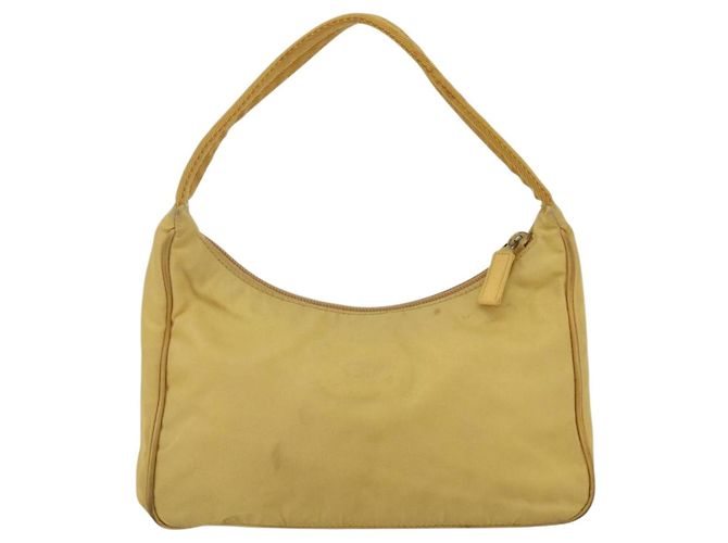 Pochette in nylon PRADA gialla Auth 169603 Giallo - vista 2