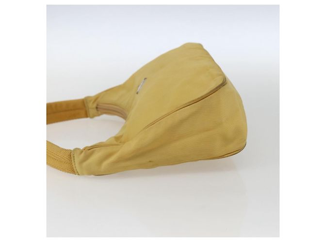 Pochette in nylon PRADA gialla Auth 169603 Giallo - vista 3