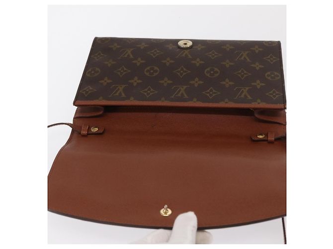 LOUIS VUITTON Borsa a Spalla Monogram Bordeaux 27 M51797 LV Auth ep13165 Monogramma - vista 18