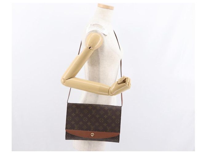 LOUIS VUITTON Borsa a Spalla Monogram Bordeaux 27 M51797 LV Auth ep13165 Monogramma - vista 23