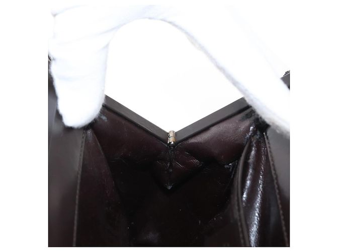 Borsa a mano GUCCI in tela marrone 000 0810 Auth ka2105 - vista 23
