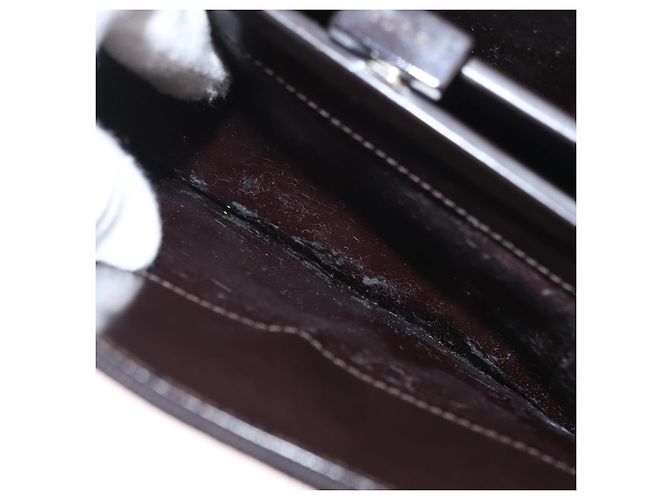 Borsa a mano GUCCI in tela marrone 000 0810 Auth ka2105 - vista 25