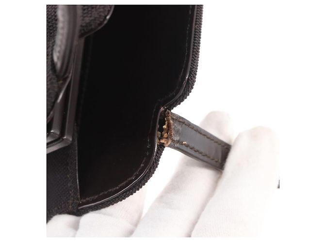 Borsa a mano GUCCI in tela marrone 000 0810 Auth ka2105 - vista 9
