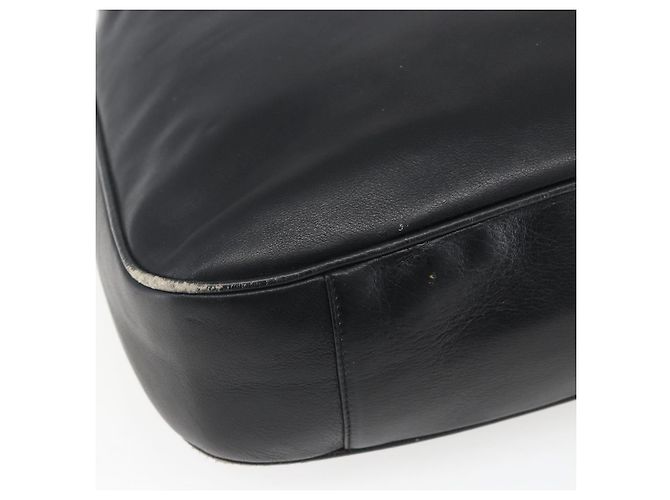 Borsa a mano in pelle Gucci Bamboo 2 in 1 Nero Oro 001 3444 1577 Auth 166674 - vista 16