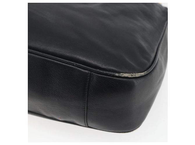 Borsa a mano in pelle Gucci Bamboo 2 in 1 Nero Oro 001 3444 1577 Auth 166674 - vista 17