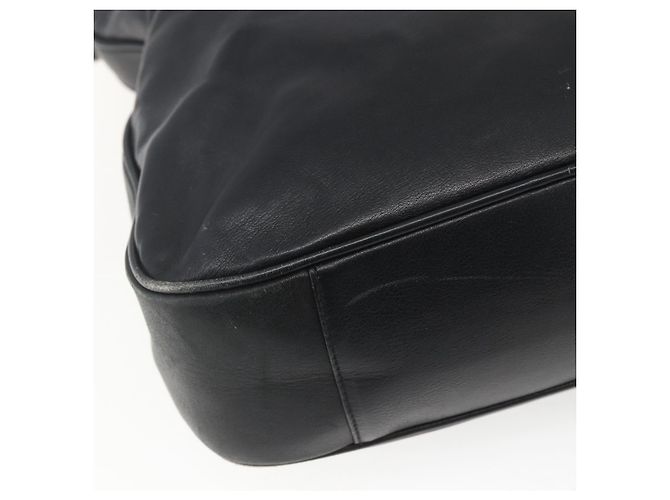 Borsa a mano in pelle Gucci Bamboo 2 in 1 Nero Oro 001 3444 1577 Auth 166674 - vista 18