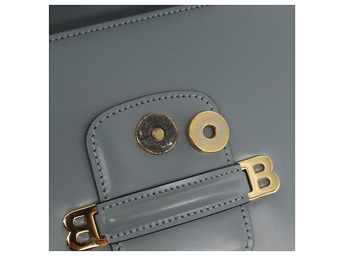 Bally Tote Bag aus Leder Grau Gold Auth BA10108 Braun Golden - Ansicht 10
