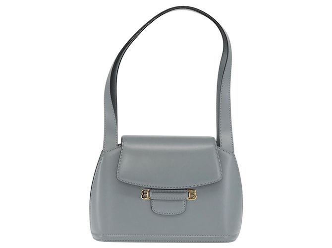 Bally Tote Bag aus Leder Grau Gold Auth BA10108 Braun Golden - Ansicht 13