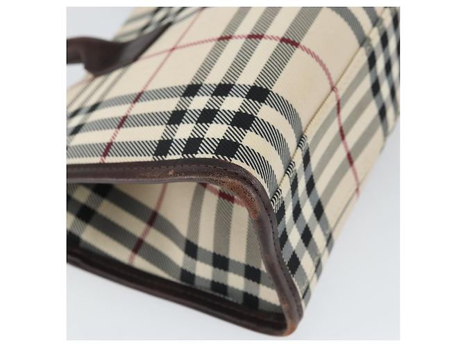 Burberry Nova Check Handtasche aus Nylon Beige Silber Authentisch ep13206 - Ansicht 16