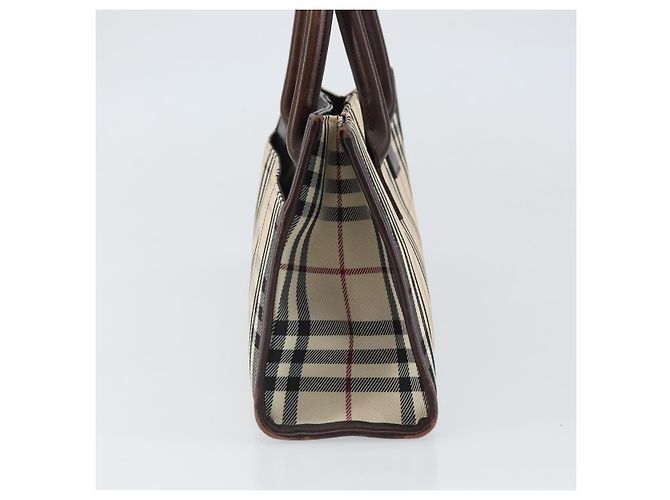 Burberry Nova Check Handtasche aus Nylon Beige Silber Authentisch ep13206 - Ansicht 3