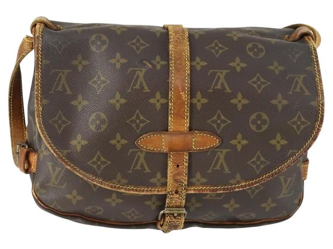 LOUIS VUITTON Borsa a Spalla Monogram Saumur 30 M42256 LV Auth BA10158 Monogramma - vista 2