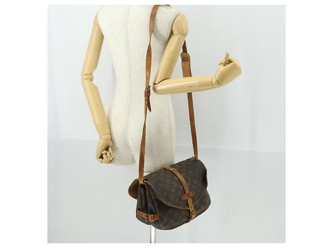 LOUIS VUITTON Borsa a Spalla Monogram Saumur 30 M42256 LV Auth BA10158 Monogramma - vista 29
