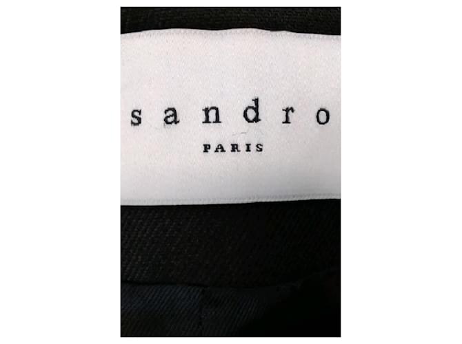 Sandro Giacca in cotone nera Nero - vista 7