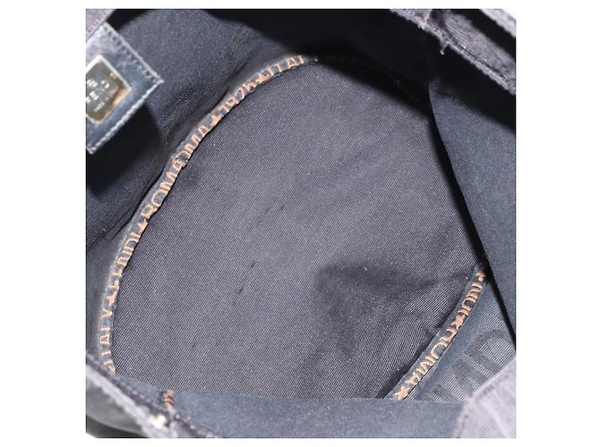 FENDI Handtasche aus schwarzem Nylon mit Silber authentisch ep13140 - Ansicht 11