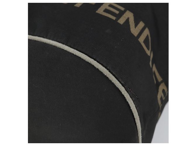 FENDI Handtasche aus schwarzem Nylon mit Silber authentisch ep13140 - Ansicht 9
