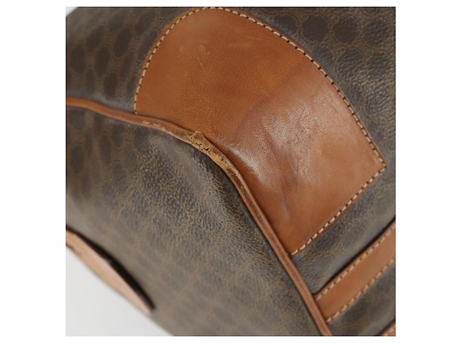 Céline Borsa Boston in tela Macadam CELINE in pelle PVC marrone oro Auth ep12869 D'oro - vista 17