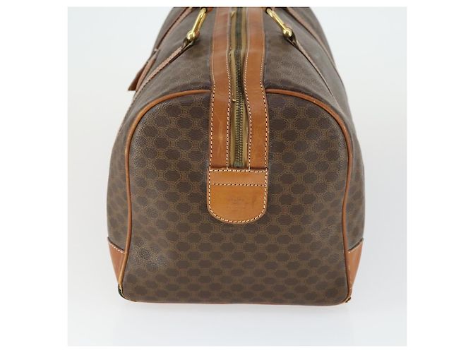 Céline Borsa Boston in tela Macadam CELINE in pelle PVC marrone oro Auth ep12869 D'oro - vista 3