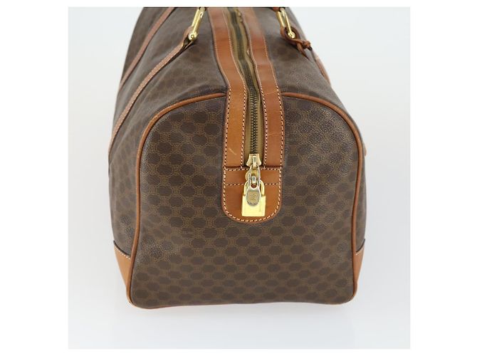 Céline Borsa Boston in tela Macadam CELINE in pelle PVC marrone oro Auth ep12869 D'oro - vista 4