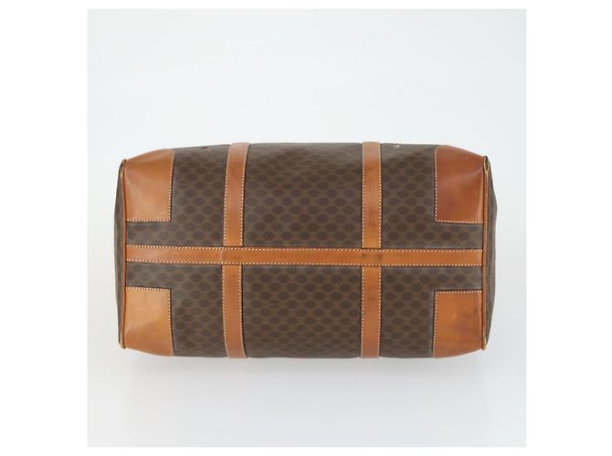 Céline Borsa Boston in tela Macadam CELINE in pelle PVC marrone oro Auth ep12869 D'oro - vista 5