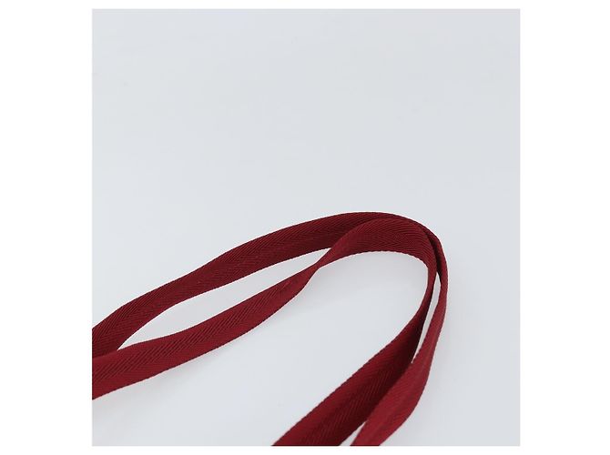 Borsa Tote PRADA Nylon Argento Rosso Auth 170463 - vista 8