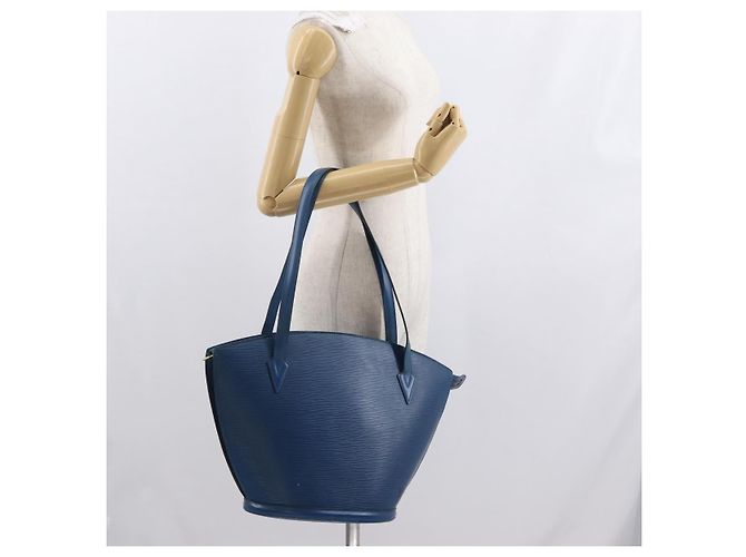 LOUIS VUITTON Borsa a Spalla Epi Saint Jacques Blu M52275 LV Auth ka2040 - vista 22