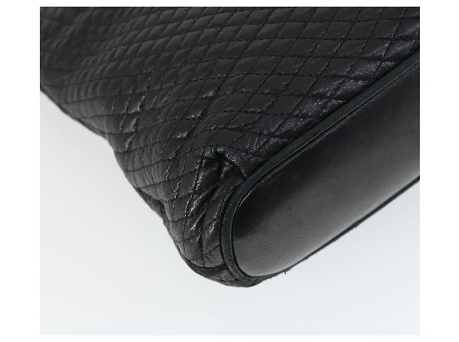 BALLY Borsa a Spalla a Catena in Pelle Nera Oro Auth BA9958 Nero D'oro - vista 16