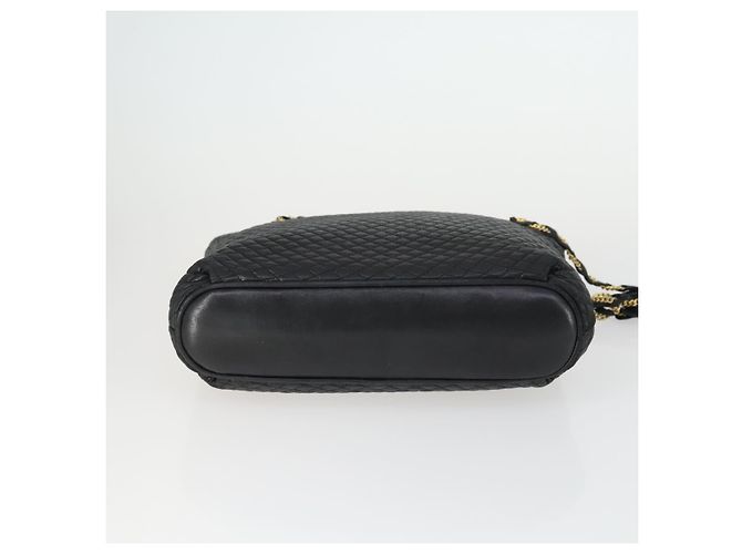 BALLY Borsa a Spalla a Catena in Pelle Nera Oro Auth BA9958 Nero D'oro - vista 5