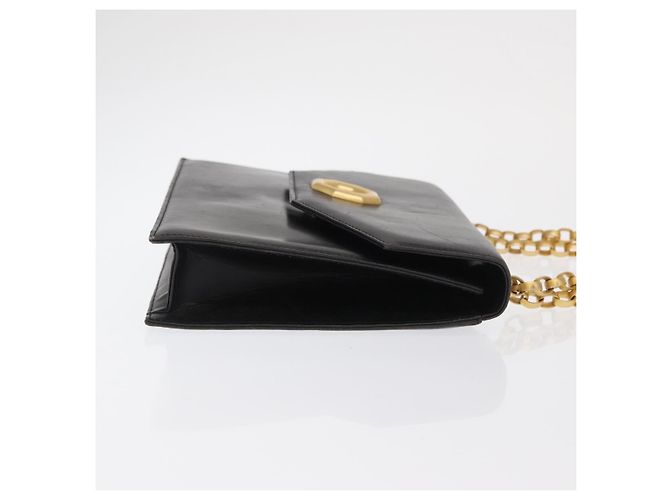 BALLY Borsa a Spalla in Pelle Nera e Oro Auth bs33000 Nero D'oro - vista 3