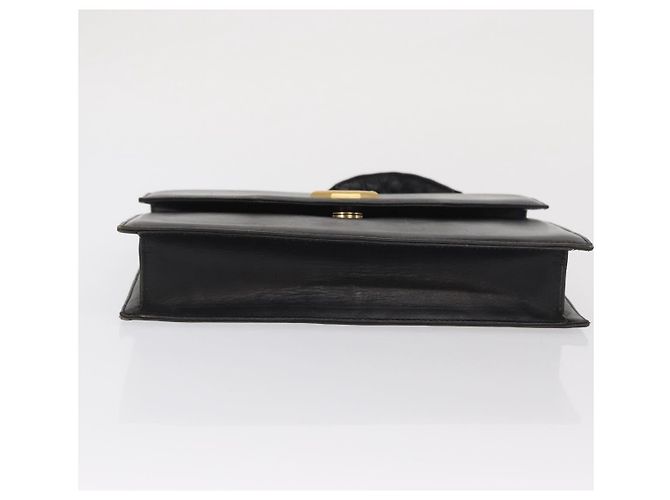 BALLY Borsa a Spalla in Pelle Nera e Oro Auth bs33000 Nero D'oro - vista 5