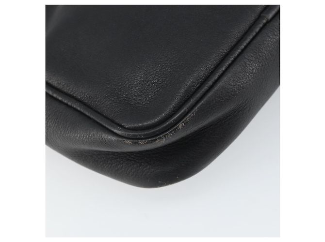 Borsa a Spalla Christian Dior in Pelle Blu Navy Oro Auth ep13236 - vista 16