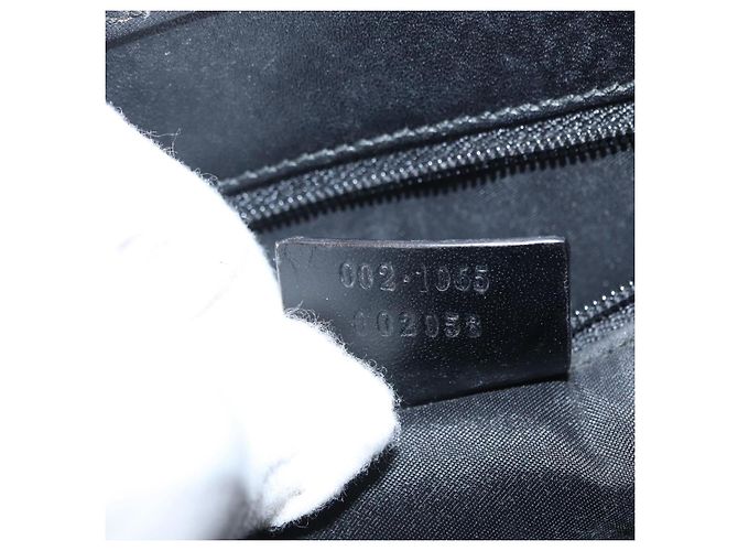 Borsa a mano GUCCI Jackie in pelle nera argento 002 1065 Auth ep13198 Nero - vista 12
